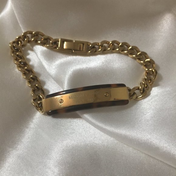 Michael Kors ID Bracelet Tortoise Shell Accent - Picture 2 of 4